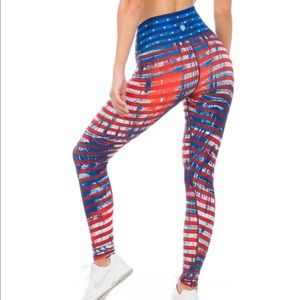 Flex High-waisted Full length Patriot Legging